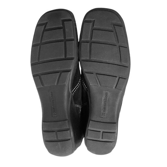 Naturalizer Women's Black Suede Ankle Boots Size 9.5 Fur Side Zip Comfort Warm - Picture 10 of 11